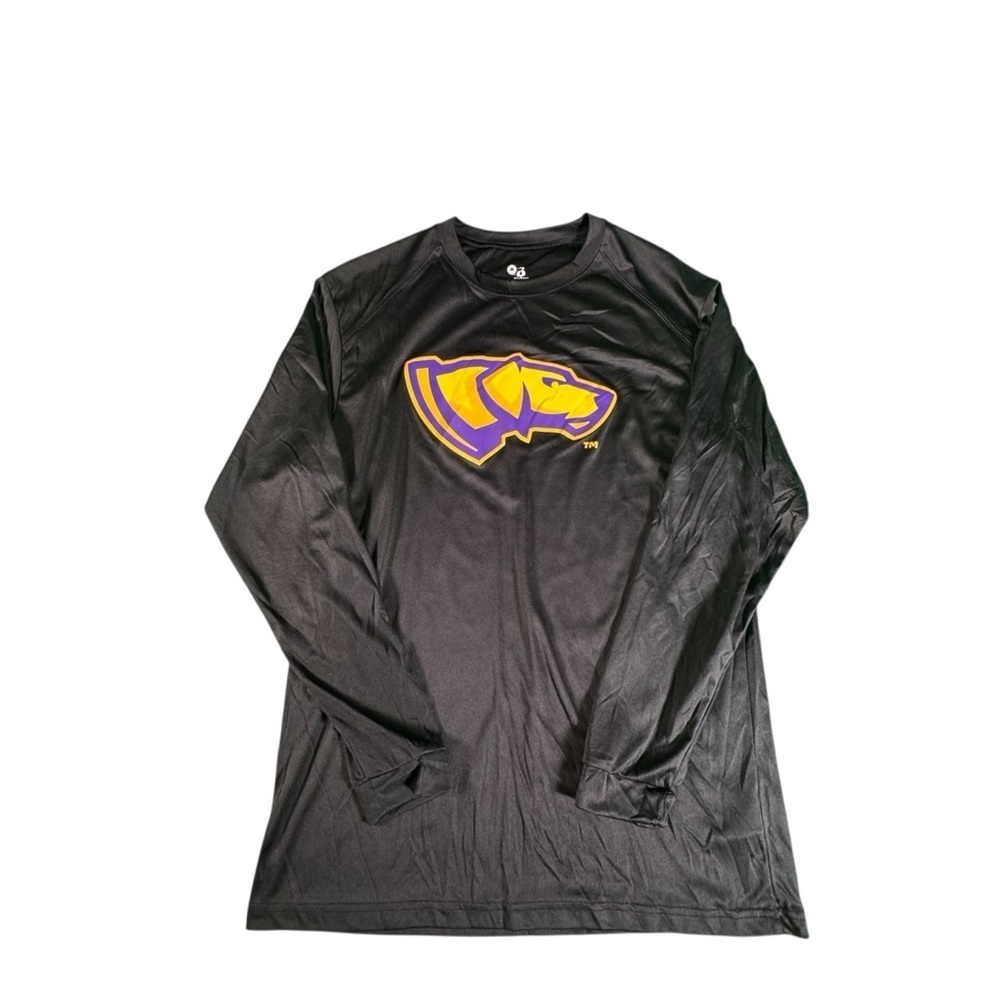 Stevens Point Black Long Sleeve Shirt Women’s M Badger Sport 1 Point Purple